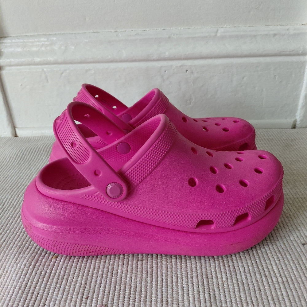 Women’s Crocs Platform Pink 9 - Picture 2 of 7